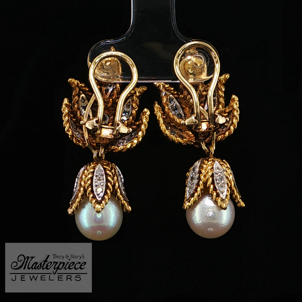 Estate Pearl Earrings Image 4 Masterpiece Jewelers  Daytona Beach, FL