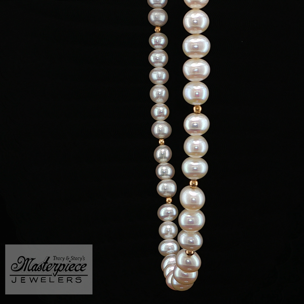 Estate Pearl Necklace Image 3 Masterpiece Jewelers  Daytona Beach, FL