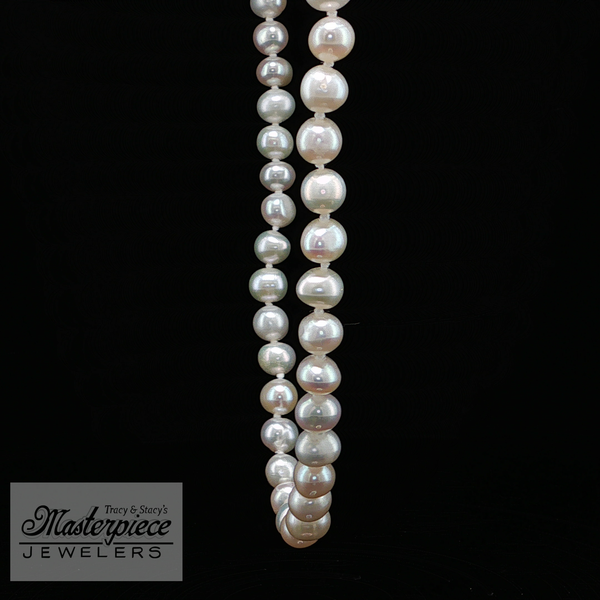 Estate Pearl Necklace Image 3 Masterpiece Jewelers  Daytona Beach, FL