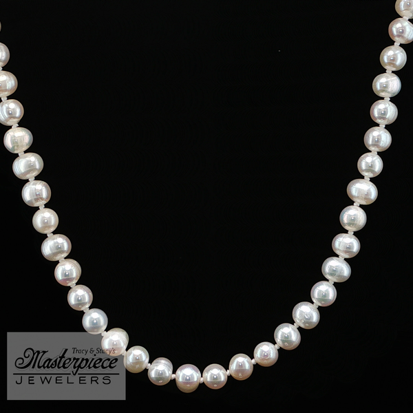 Estate Pearl Necklace Image 4 Masterpiece Jewelers  Daytona Beach, FL