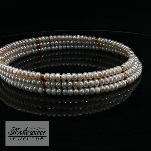 Estate Pearl Necklace Image 5 Masterpiece Jewelers  Daytona Beach, FL