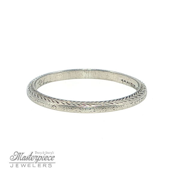 Estate Precious Metal (No Stones) Wedding Bands  -  Women\'s Image 3 Masterpiece Jewelers  Daytona Beach, FL