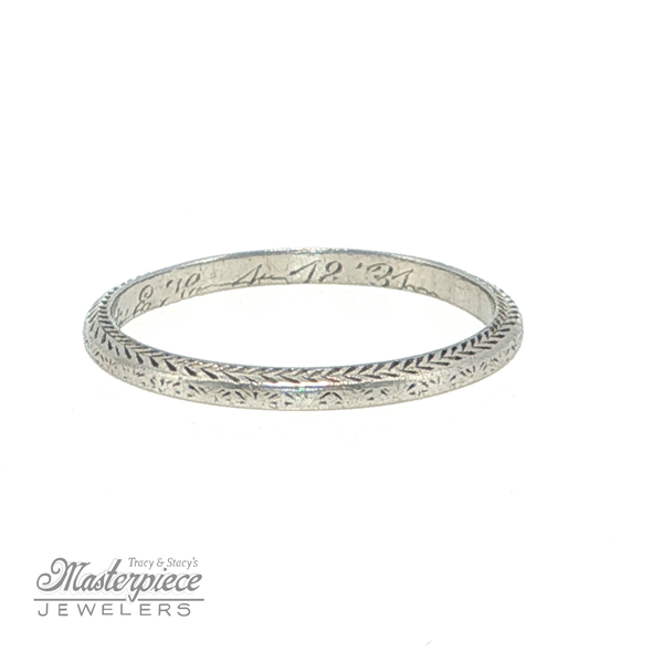 Estate Precious Metal (No Stones) Wedding Bands  -  Women\'s Image 4 Masterpiece Jewelers  Daytona Beach, FL