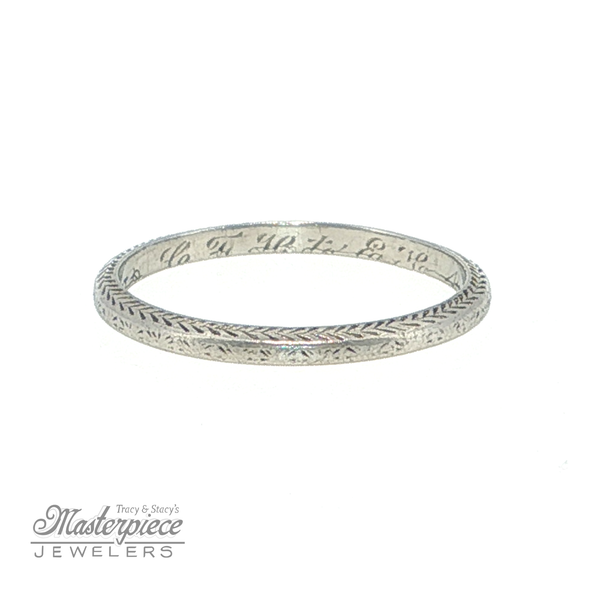 Estate Precious Metal (No Stones) Wedding Bands  -  Women\'s Image 5 Masterpiece Jewelers  Daytona Beach, FL