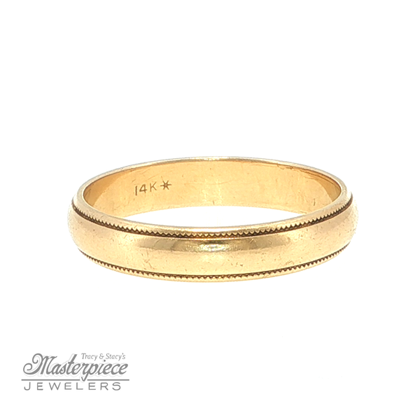Estate Precious Metal (No Stones) Wedding Bands  -  Men's Image 5 Masterpiece Jewelers  Daytona Beach, FL