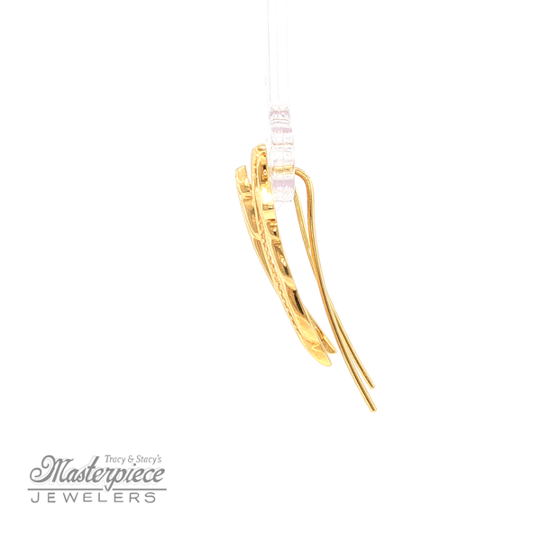 Flowy Feathery Earpins Image 3 Masterpiece Jewelers  Daytona Beach, FL