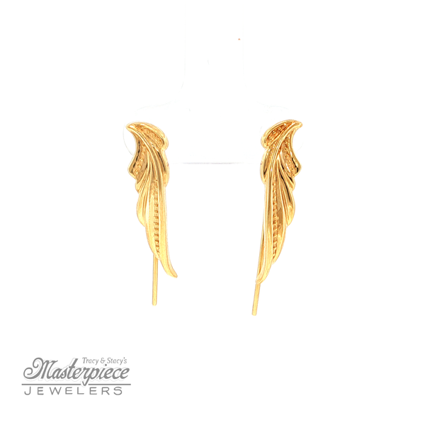 Flowy Feathery Earpins Masterpiece Jewelers  Daytona Beach, FL