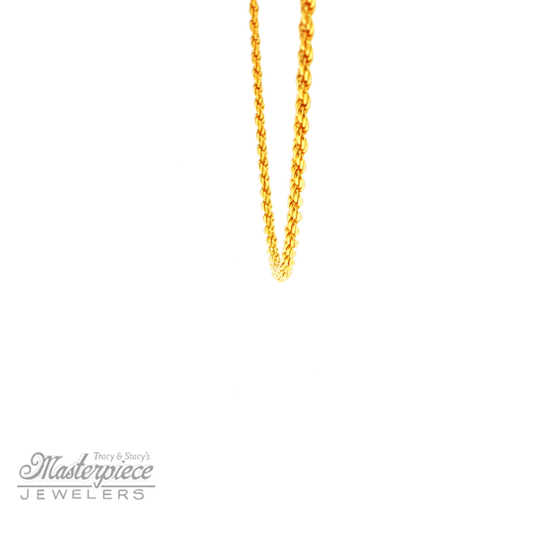 Adjustable 1.4Mm 22 Inch Rope Chain Image 3 Masterpiece Jewelers  Daytona Beach, FL