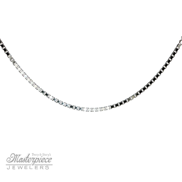 1mm Box Chain 20 Inches Long Masterpiece Jewelers  Daytona Beach, FL