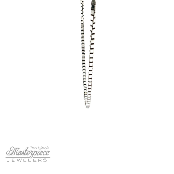 1mm Box Chain 18 Inches Long Image 3 Masterpiece Jewelers  Daytona Beach, FL