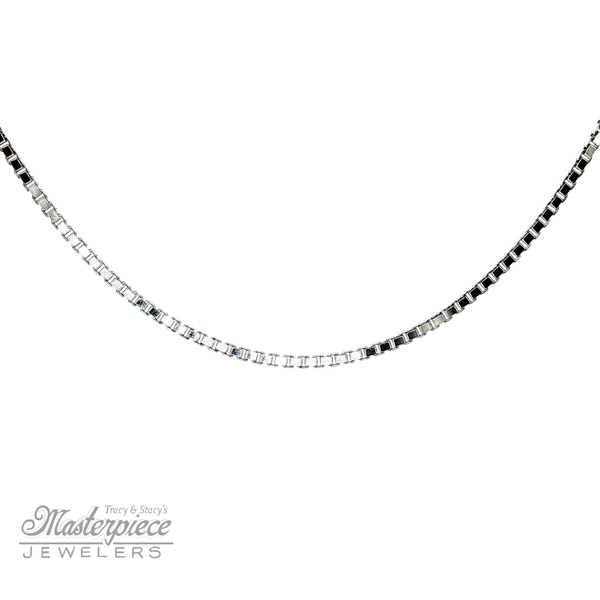 1mm Box Chain 18 Inches Long Masterpiece Jewelers  Daytona Beach, FL