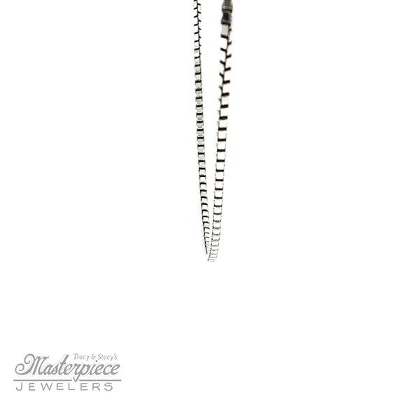 1mm Box Chain 18 Inches Image 3 Masterpiece Jewelers  Daytona Beach, FL