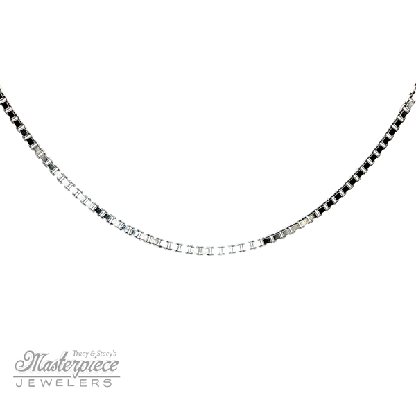 1mm Box Chain 18 Inches Masterpiece Jewelers  Daytona Beach, FL