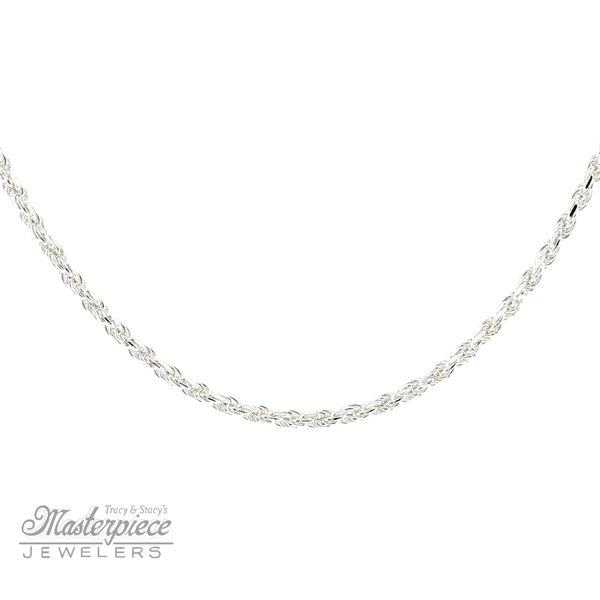 1.5mm Rope Chain 18Inch Masterpiece Jewelers  Daytona Beach, FL