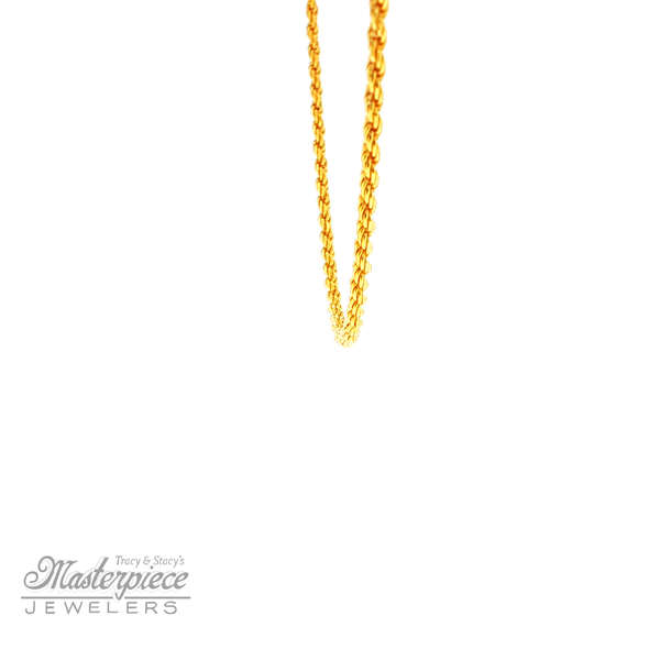 Adjustable 1.4Mm 22 Inch Rope Chain Image 3 Masterpiece Jewelers  Daytona Beach, FL