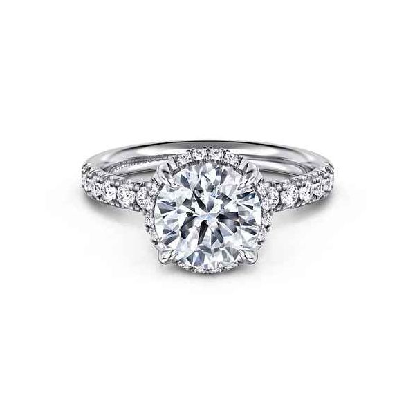 14 Karat White Gold Round Engagement Ring Trinity Jewelers  Pittsburgh, PA