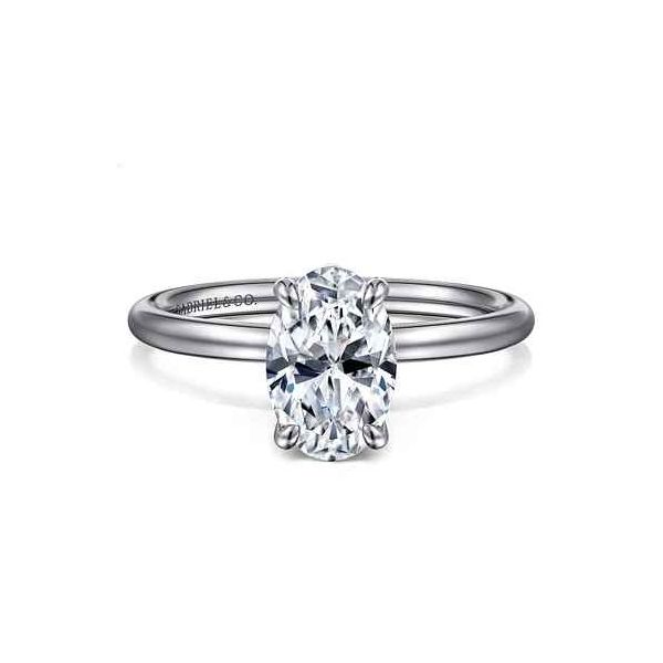 14 Karat White Gold Oval Engagement Ring Trinity Jewelers  Pittsburgh, PA