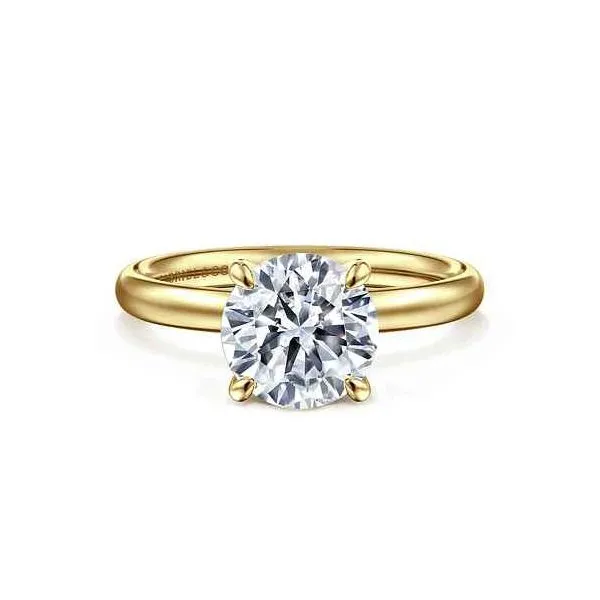 14 Karat Yellow Gold Round Engagement Ring Trinity Jewelers  Pittsburgh, PA