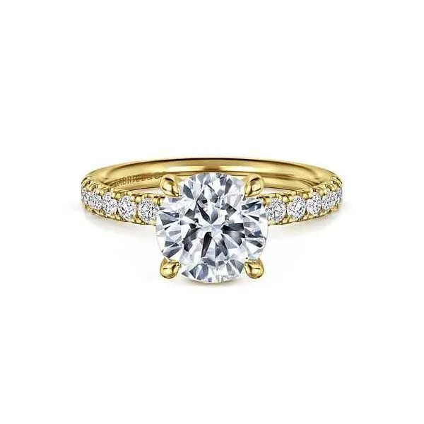 14 Karat Yellow Gold Round Engagement Ring Trinity Jewelers  Pittsburgh, PA