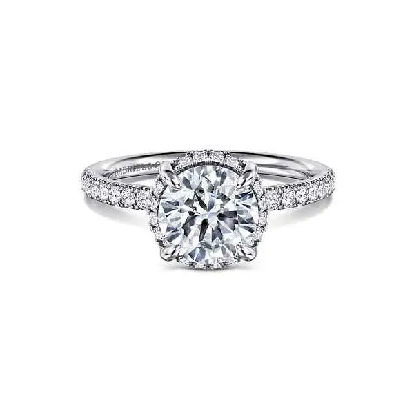 14 Karat White Gold Round Engagement Ring Trinity Jewelers  Pittsburgh, PA