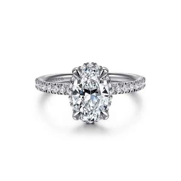 14 Karat White Gold Oval Engagement Ring Trinity Jewelers  Pittsburgh, PA