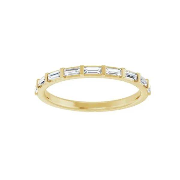14 Karat Yellow Gold Straight Baguette Diamond Ring Trinity Jewelers  Pittsburgh, PA