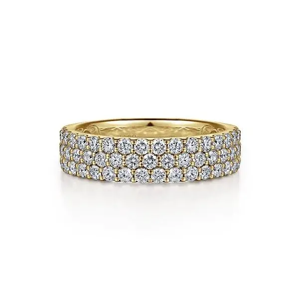 14 Karat Yellow Gold Diamond Anniversary Ring Trinity Jewelers  Pittsburgh, PA