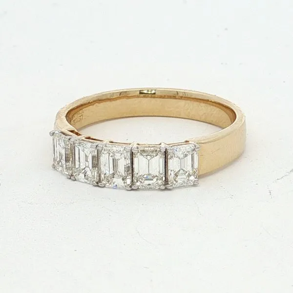 14 Karat Yellow Gold Emerald Cut Diamond Ring Trinity Jewelers  Pittsburgh, PA