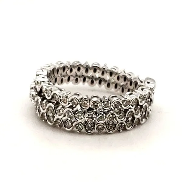 14 Karat White Gold Flex Diamond Ring Trinity Jewelers  Pittsburgh, PA