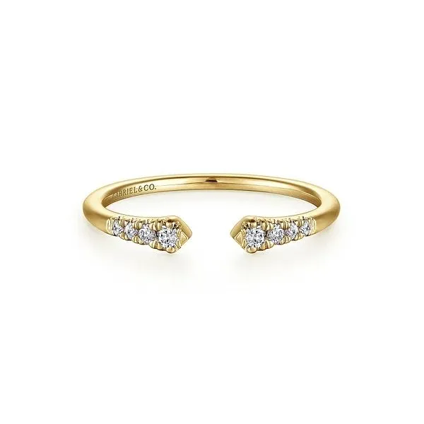 14 Karat Yellow Gold Open Diamond Fashion Ring Trinity Jewelers  Pittsburgh, PA