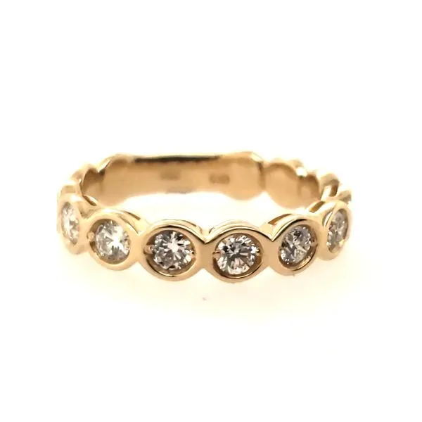 14 Karat Yellow Gold Diamond Bezel Ring Trinity Jewelers  Pittsburgh, PA