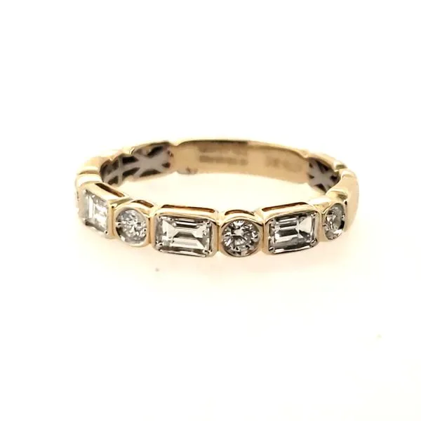 14 Karat Yellow Gold Round & Baguette Diamond Ring Trinity Jewelers  Pittsburgh, PA