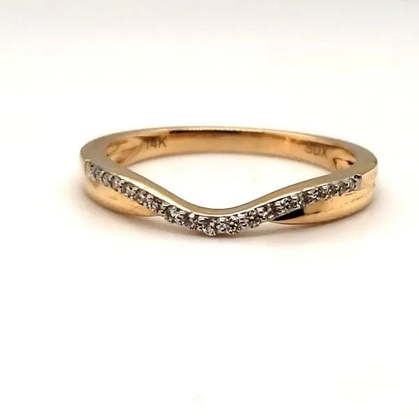14 Karat Yellow Gold Diamond Contour Ring Trinity Jewelers  Pittsburgh, PA