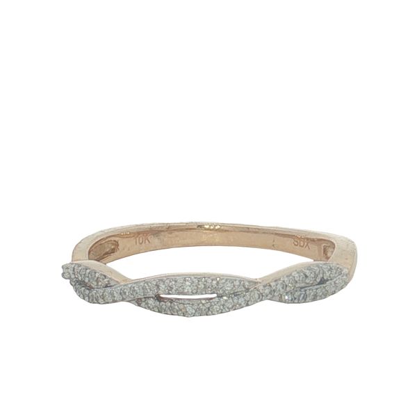 10 Karat Yellow Gold Diamond Twisted Ring Trinity Jewelers  Pittsburgh, PA