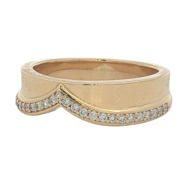 14 Karat Yellow Gold Diamond Contour Ring Trinity Jewelers  Pittsburgh, PA