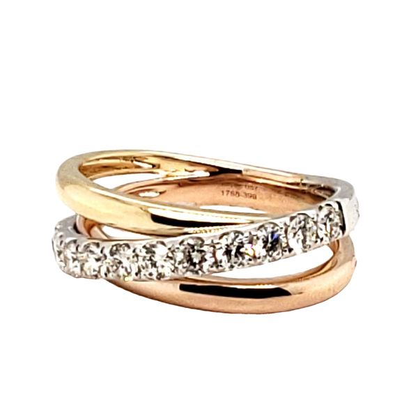 14 Karat Yellow, White & Rose Gold Diamond Ring Trinity Jewelers  Pittsburgh, PA