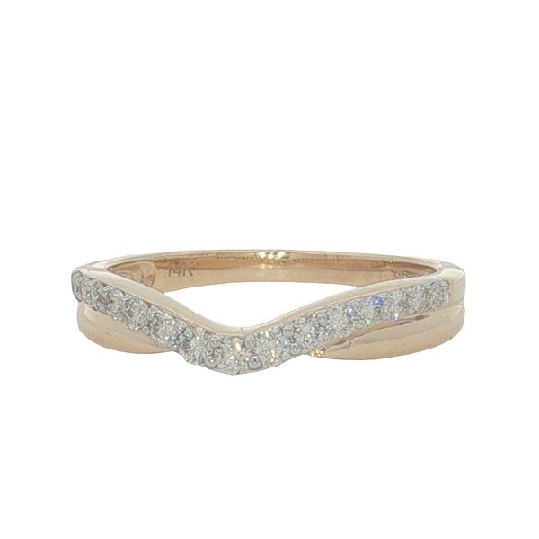 14 Karat Yellow Gold Diamond Contour Shadow Ring Trinity Jewelers  Pittsburgh, PA