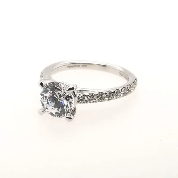 18 Karat White Gold Diamond Semi Mounting Trinity Jewelers  Pittsburgh, PA