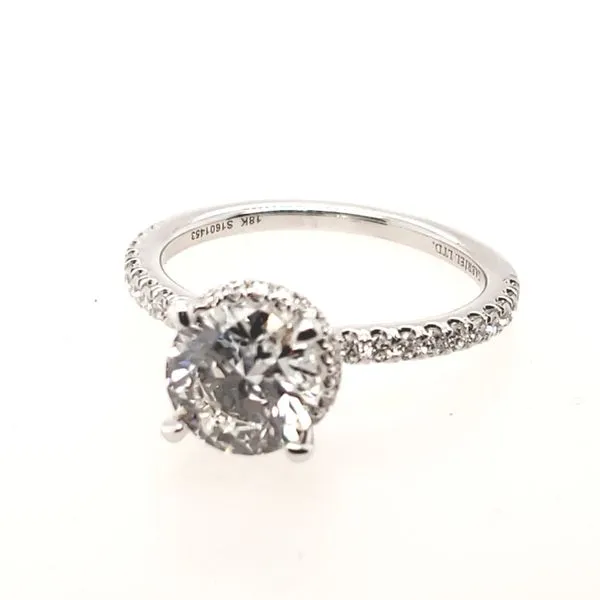 18 Karat White Gold Diamond Semi Mounting Trinity Jewelers  Pittsburgh, PA