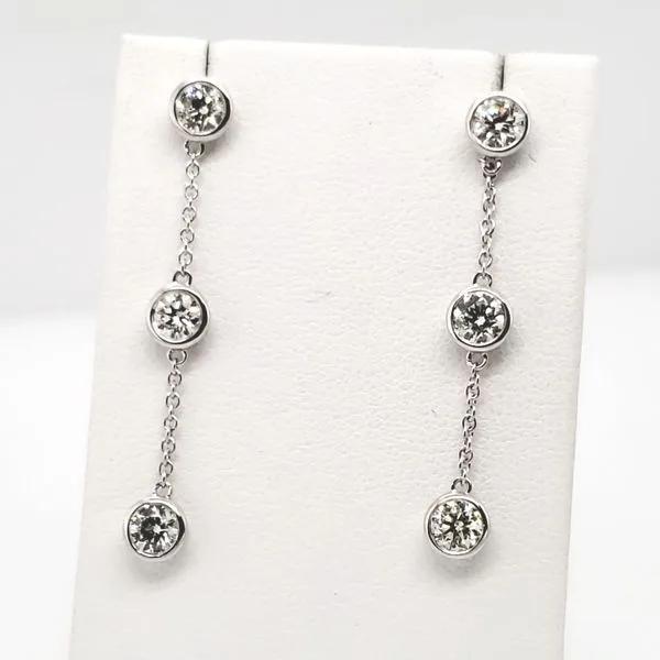 14 Karat White Gold Diamond Earring Trinity Jewelers  Pittsburgh, PA