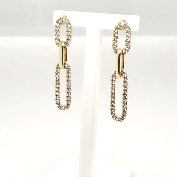 14 Karat Yellow Gold Diamond Earring Trinity Jewelers  Pittsburgh, PA
