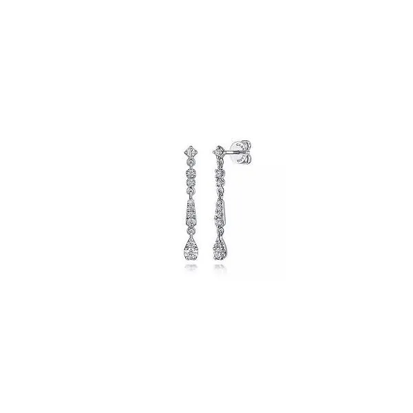 14 Karat White Gold Diamond Earring Trinity Jewelers  Pittsburgh, PA