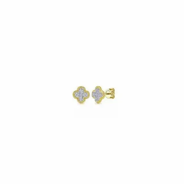 14 Karat Yellow Gold Diamond Earring Trinity Jewelers  Pittsburgh, PA