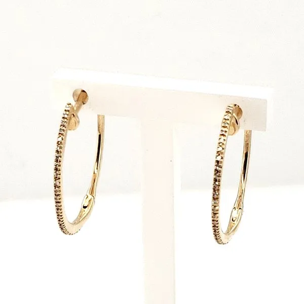 14 Karat Yellow Gold Diamond Earring Trinity Jewelers  Pittsburgh, PA