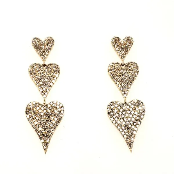 14 Karat Yellow Gold Diamond Earring Trinity Jewelers  Pittsburgh, PA