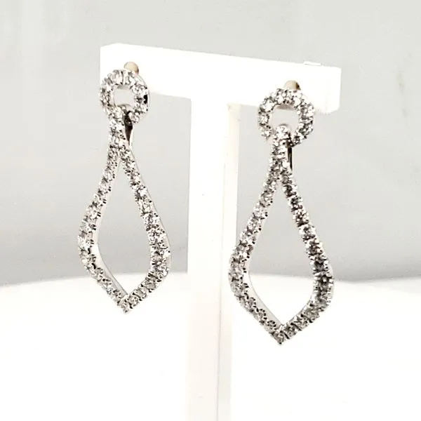 18 Karat White Gold Diamond Earrings Trinity Jewelers  Pittsburgh, PA