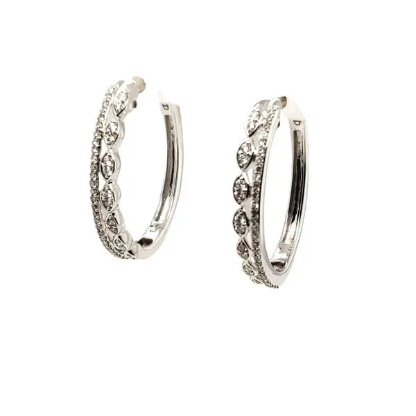10 Karat White Gold Diamond Earrings Trinity Jewelers  Pittsburgh, PA