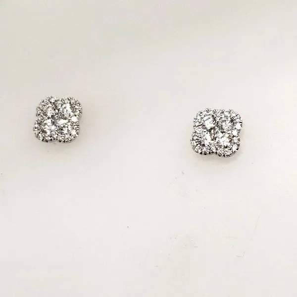 18 Karat White Gold Diamond Earrings Trinity Jewelers  Pittsburgh, PA