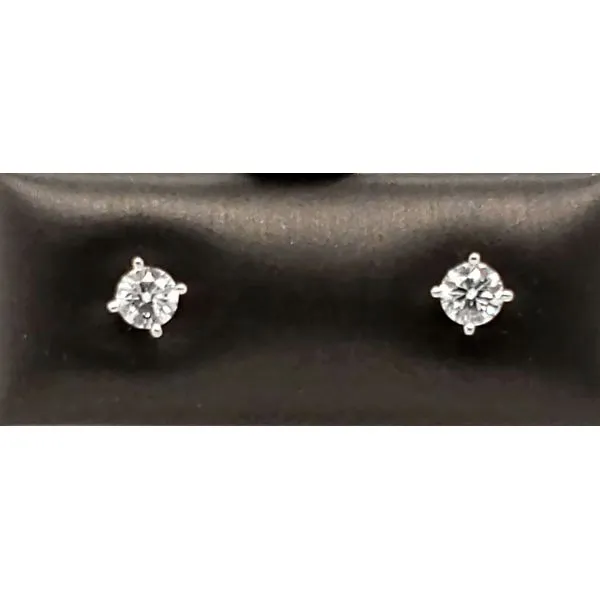 14 Karat White Gold Diamond Earring Trinity Jewelers  Pittsburgh, PA