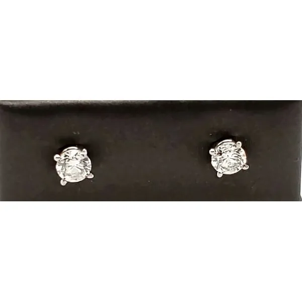 14 Karat White Gold Diamond Earring Trinity Jewelers  Pittsburgh, PA